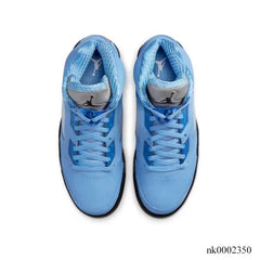 AJ 5 UNC University Blue Jordan Sneakers