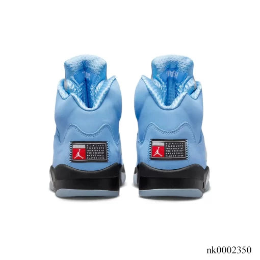 AJ 5 UNC University Blue Jordan Sneakers