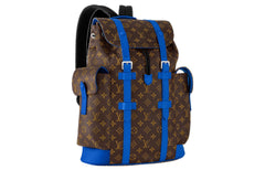 LV Christopher MM Monogram Macassar Canvas 'Brown Blue' M46813 #