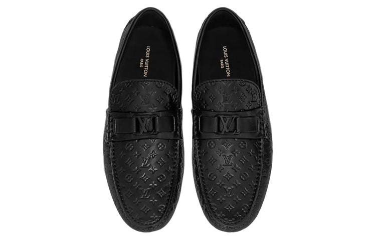 LV Hockenheim Moccasin Shoes 'Black Minimonogram' 1ABM4R #