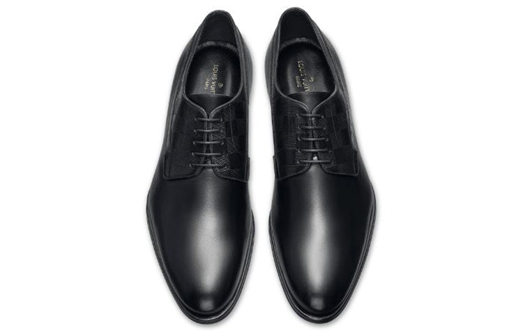 LV Haussmann Derby Shoes 'Black' 1A2BHI #