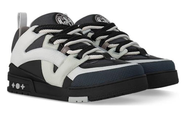 LV LV Skate Sneakers 'Black White' 1ABZ45 #