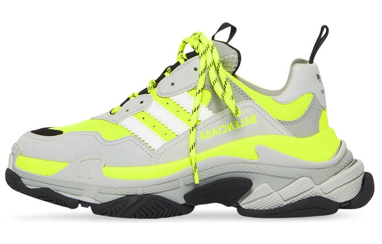 Balenciaga Triple S x adidas 'Fluo Yellow' 712821W2ZB57512 #