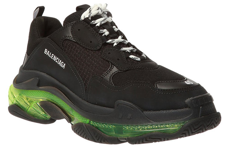 Balenciaga Triple S Sneaker 'Black Yellow Fluo' 541624W09ON1047 #