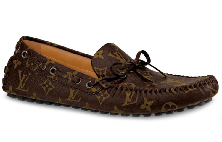 LV Arizona Moccasin Shoes 'Brown Logo Monogram' 1A3NCC #