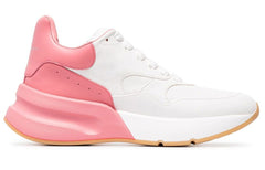 (WMNS) AMC Oversized Runner Low Top Leather Sneakers with Mesh 'White Pink' 533709WHRU39374 #