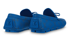 LV Driver Moccasin Shoes 'Blue Monogram' 1AAQ02 #