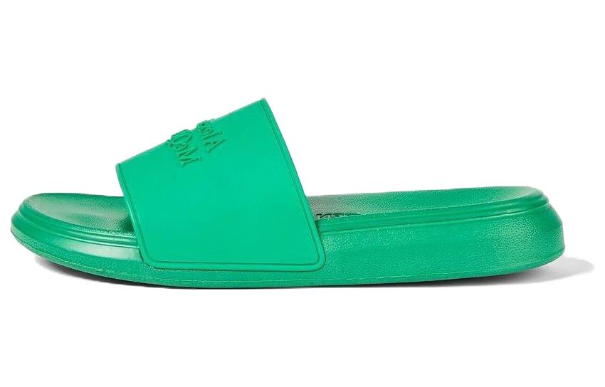 (WMNS) AMC Embossed Rubber Slides 'Green' 666983W4QS03115 #