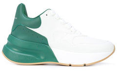 (WMNS) AMC Oversized Runner Low Top Leather Sneakers with Mesh 'White Green' 533709WHRU39463 #