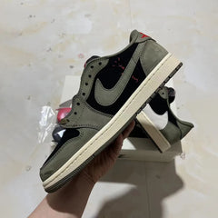 AJ 1 Low OG x Travis Scott Black Olive Shoes Sneakers – nk0003548