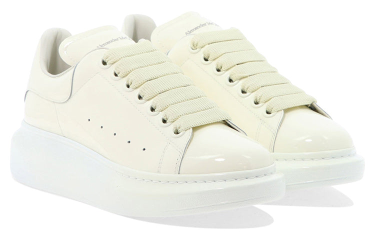 (WMNS) AMC Glossy Low-Top Sneakers 'Cream White' 718130WIA347904 #