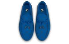 LV Driver Moccasin Shoes 'Blue Monogram' 1AAQ02 #