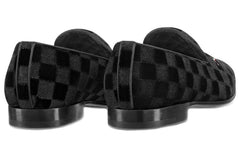 LV Auteuil Velvet Shoes 'Black' 1A4OO3 #