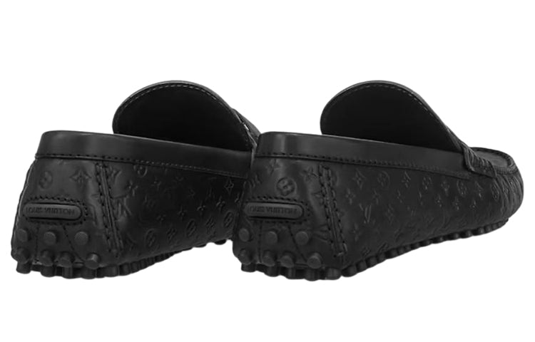 LV Hockenheim Moccasin Shoes 'Black Minimonogram' 1ABM4R #