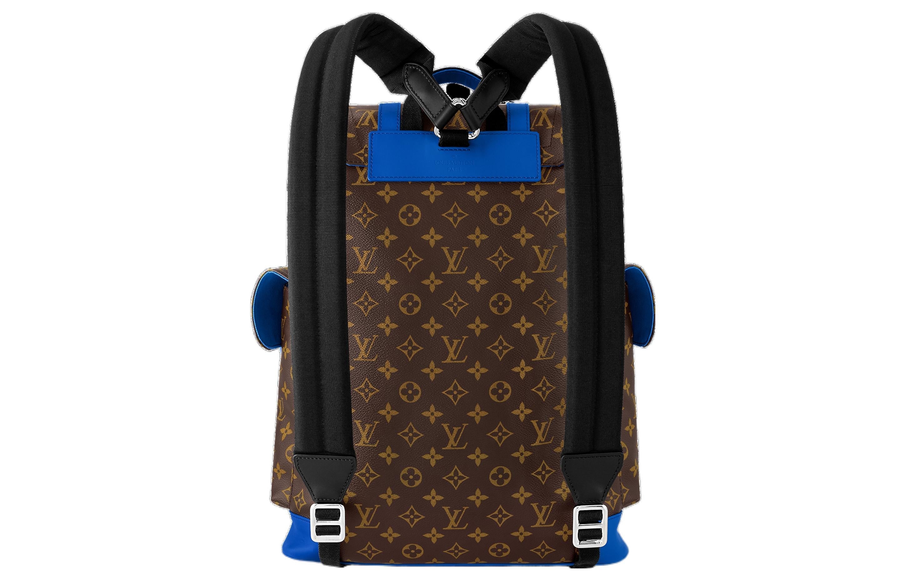 LV Christopher MM Monogram Macassar Canvas 'Brown Blue' M46813 #