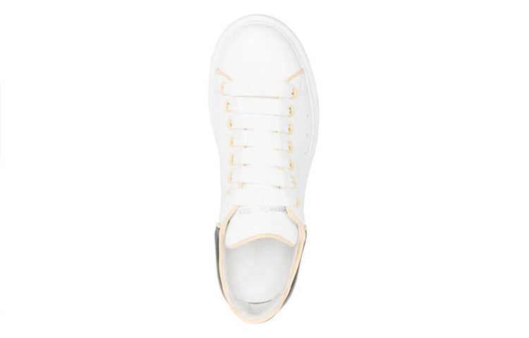 (WMNS) AMC Oversized Leather Sneakers 'White Black' 733003WHJE58808 #