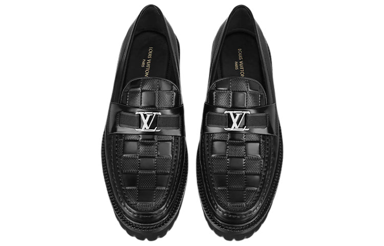 LV LV Major Loafers 'Black Crocodile' 1A9HXA #