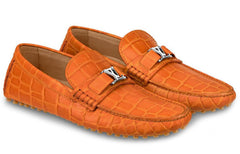 LV Hockenheim Moccasin Shoes 'Orange' 1A4U0Q #