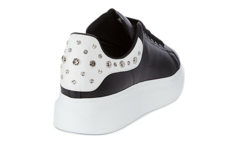 AMC Oversized Studded Leather Sneakers 'Black' 485246WHGP51070 #