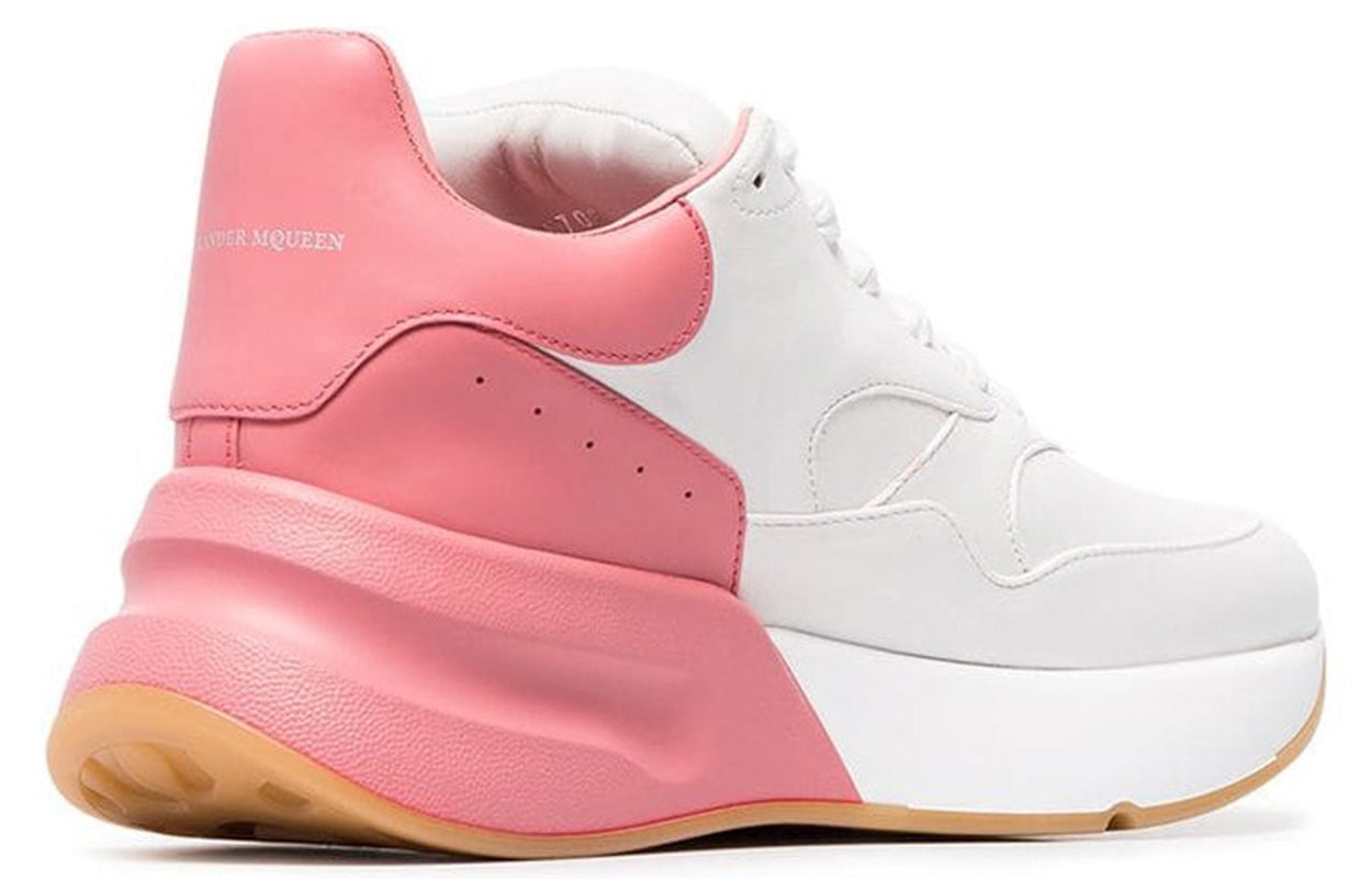 (WMNS) AMC Oversized Runner Low Top Leather Sneakers with Mesh 'White Pink' 533709WHRU39374 #