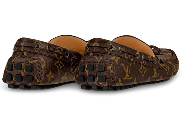 LV Arizona Moccasin Shoes 'Brown Logo Monogram' 1A3NCC #