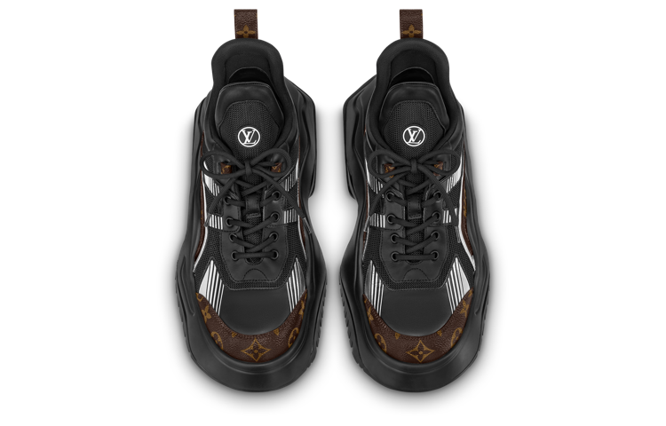 LV Archlight 2.0 Platform Sneakers 'Black White with Brown Monogram' 1ABIHC #