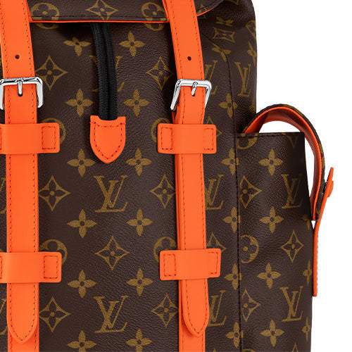 LV Christopher MM Monogram Macassar Canvas 'Brown Orange' M46814 #