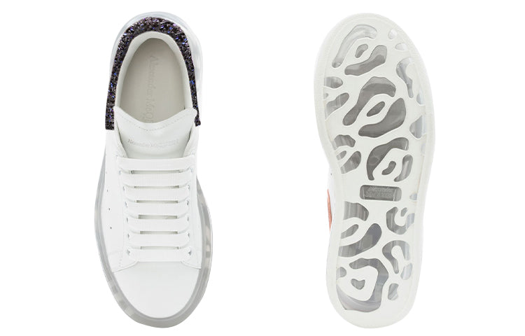 (WMNS) AMC Clear Sole Oversized Sneaker 'White Black Sequins' 621718WHZ429926 #