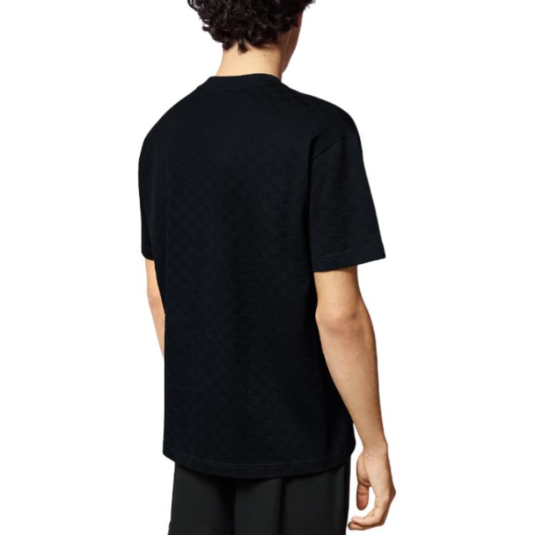 LV Damier Cotton Pique T-Shirt 'Black' 1AFRAL #