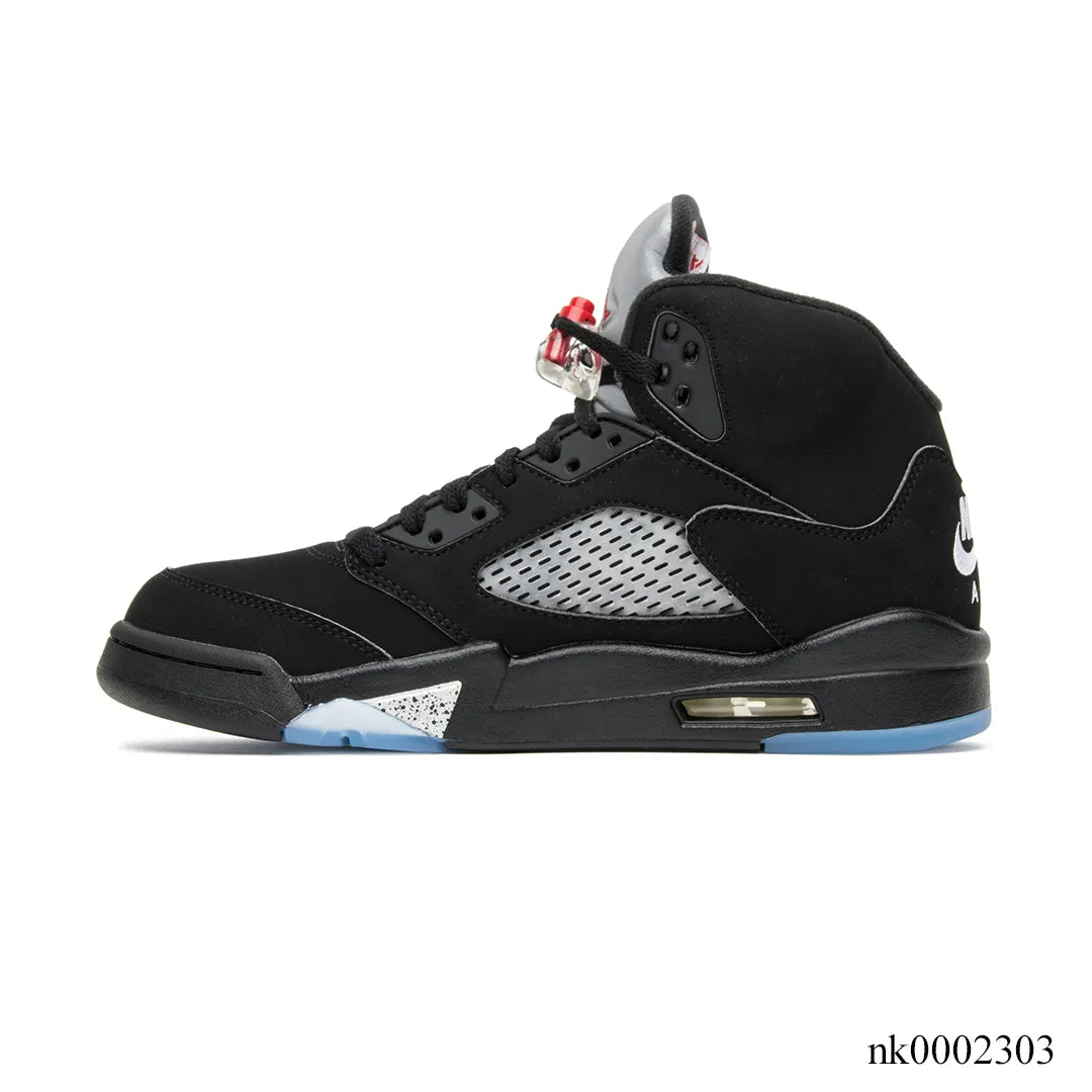 AJ 5 Retro Black Metallic Shoes Sneakers