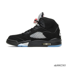 AJ 5 Retro Black Metallic Shoes Sneakers