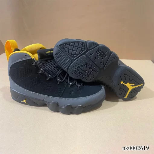 Air Jordan 9 Retro Dark Charcoal University Gold