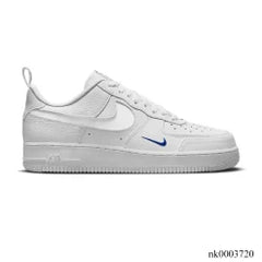 Nike AF1 Low White Grey Blue Sneakers