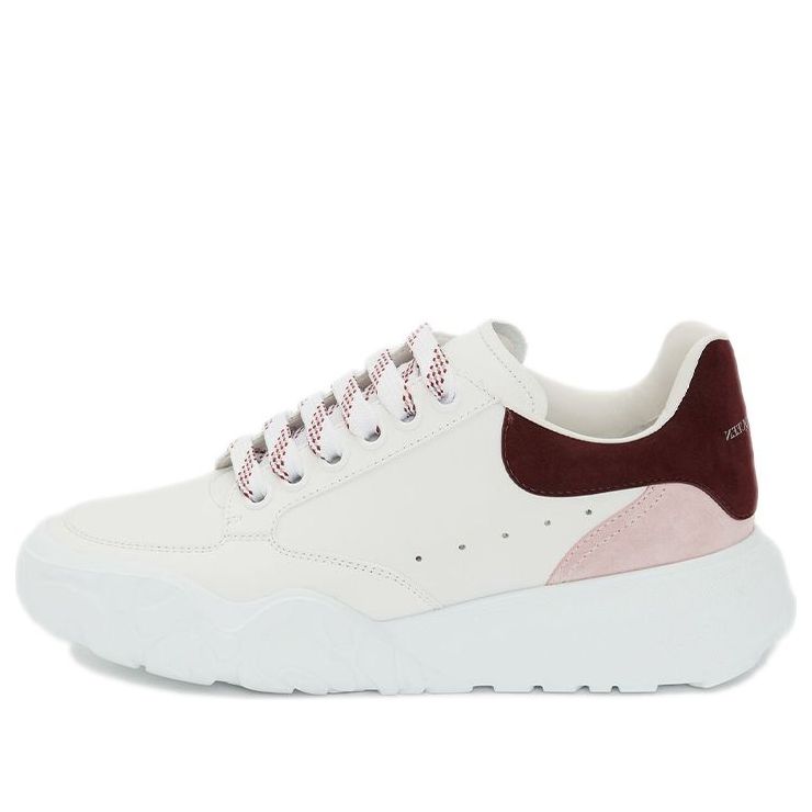 (WMNS) AMC Court Trainer 'White Pink Burgundy' 633915WHZ9B9634 #