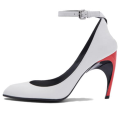 (WMNS) AMC Armadillo Ankle Strap Heels 'Black Silver Red' 780679WIEX48740 #