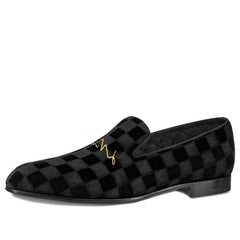 LV Auteuil Velvet Shoes 'Black' 1A4OO3 #