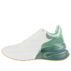 (WMNS) AMC Oversized Runner Low Top Leather Sneakers with Mesh 'White Green' 533709WHRU39463 #