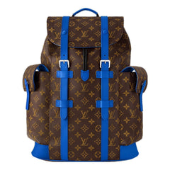 LV Christopher MM Monogram Macassar Canvas 'Brown Blue' M46813 #