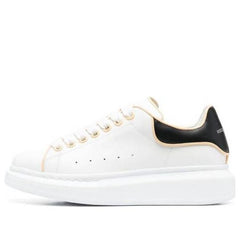 (WMNS) AMC Oversized Leather Sneakers 'White Black' 733003WHJE58808 #