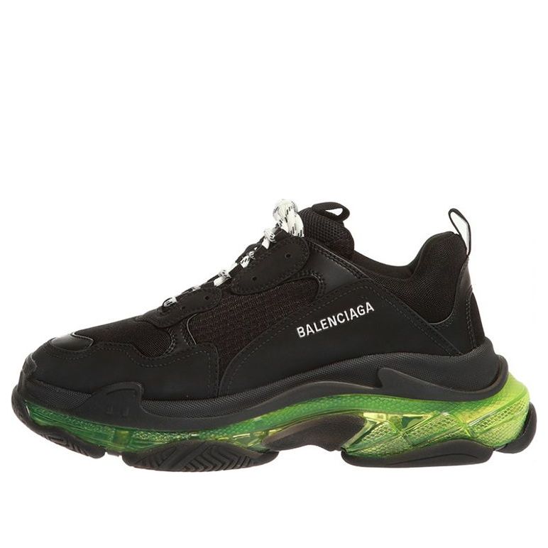 Balenciaga Triple S Sneaker 'Black Yellow Fluo' 541624W09ON1047 #