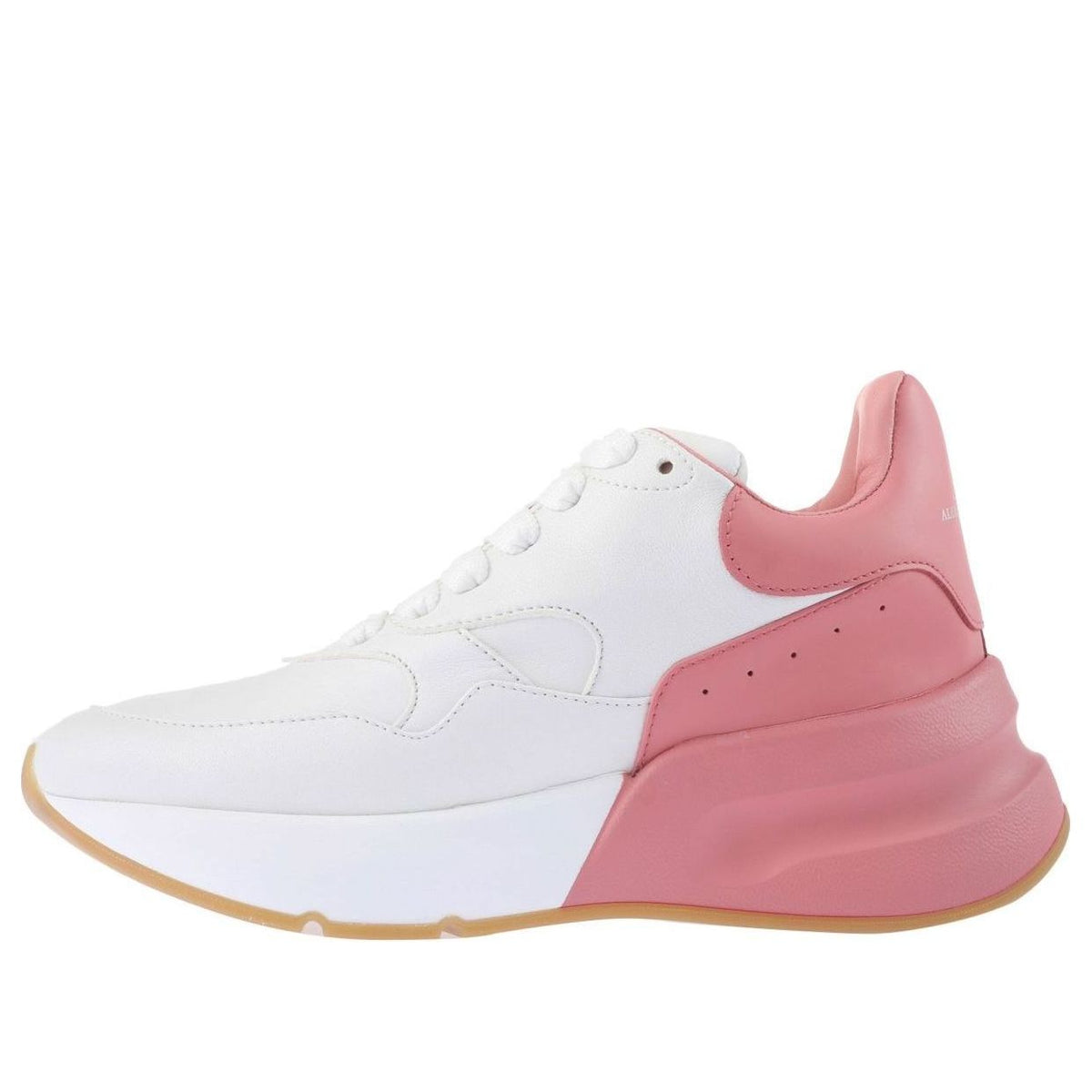 (WMNS) AMC Oversized Runner Low Top Leather Sneakers with Mesh 'White Pink' 533709WHRU39374 #