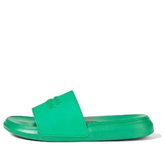 (WMNS) AMC Embossed Rubber Slides 'Green' 666983W4QS03115 #