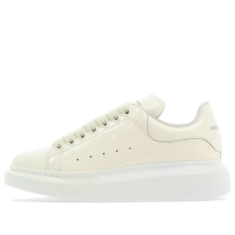 (WMNS) AMC Glossy Low-Top Sneakers 'Cream White' 718130WIA347904 #