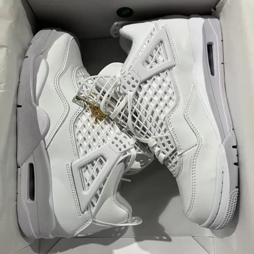 AJ 4 White Sneakers