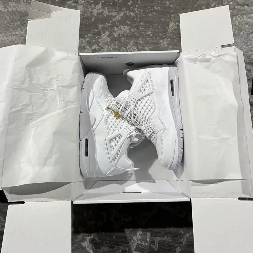 AJ 4 White Sneakers