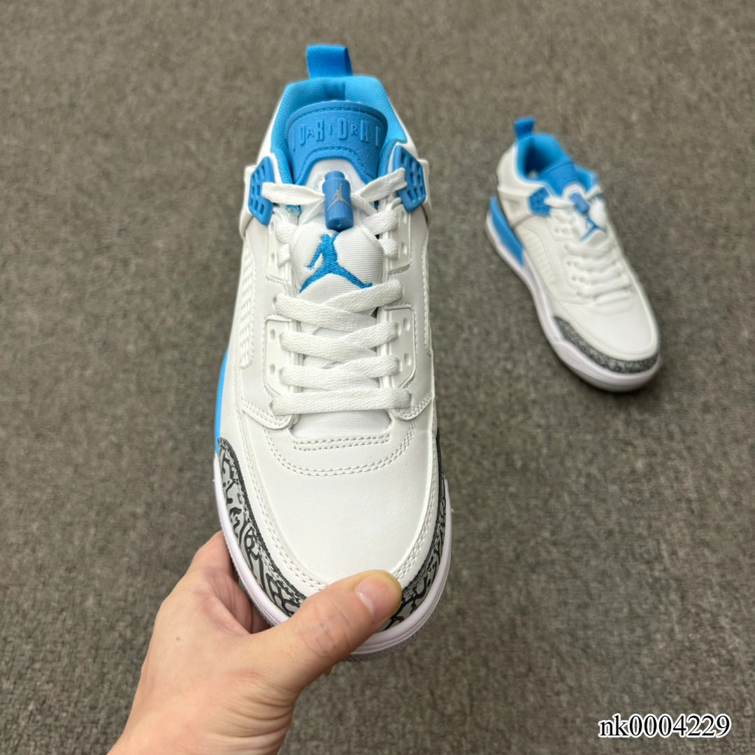 AJ Spizike Low UNC White Shoes